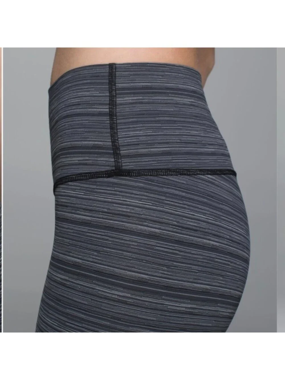 Lululemon High Times Pant *Luxtreme Cyber Stripe Deep Coal Black